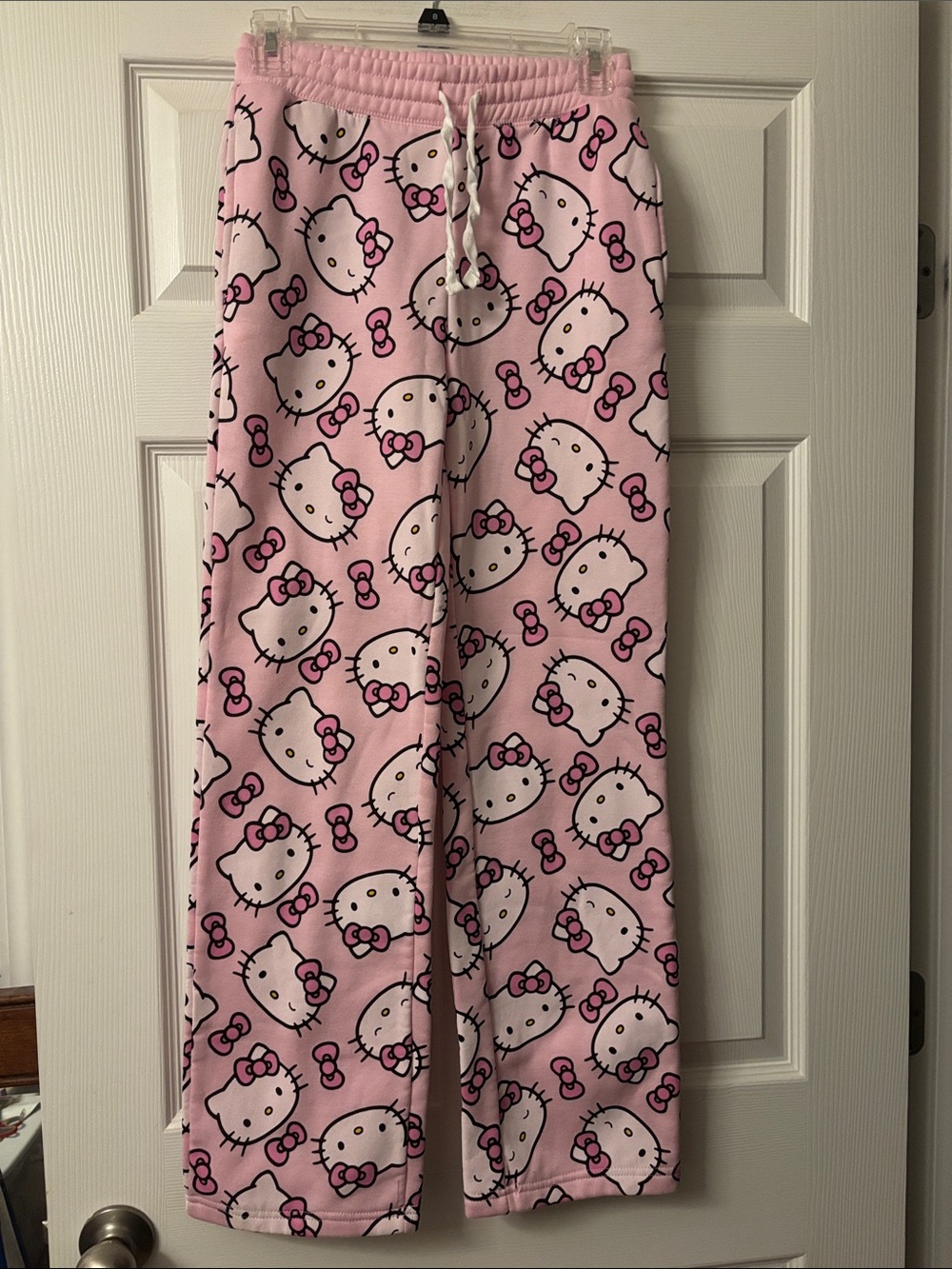 Hello Kitty Pink Bow Print Pajama Pants